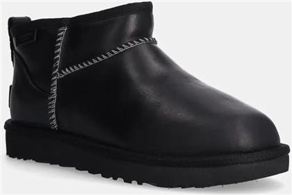 ΔΕΡΜΑΤΙΝΕΣ ΜΠΟΤΕΣ CLASSIC ULTRA MINI LTHR REGEN ΧΡΩΜΑ: ΜΑΥΡΟ, 1163490-BLK UGG