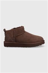 ΔΕΡΜΑΤΙΝΕΣ ΜΠΟΤΕΣ W CLASSIC ULTRA MINI ΧΡΩΜΑ: ΚΑΦΕ 1116109.BCDR F30 UGG