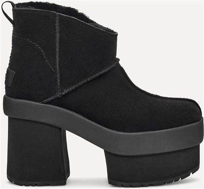 ΓΥΝΑΙΚΕΙΑ SUEDE ΜΠΟΤΑΚΙΑ ΜΕ ΤΑΚΟΥΝΙ ''NEW HEIGHTS PLATFORM MINI'' - 1157910 ΜΑΥΡΟ UGG