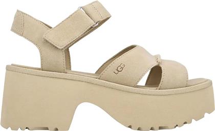 ΓΥΝΑΙΚΕΙΑ SUEDE ΠΕΔΙΛΑ ''NEW HEIGHTS ANKLE STRAP'' - 1167475 ΕΚΡΟΥ UGG από το NOTOS