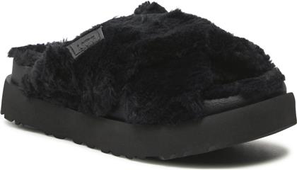 ΠΑΝΤΟΦΛΕΣ W FUZZ SUGAR CROSS SLIDE 1135131 ΜΑΥΡΟ UGG