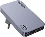 CHARGER GAN 65W PDX2+QC4.0 X753 25356 GRAY UGREEN