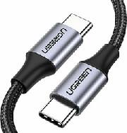 CHARGING CABLE US261 TYPE-C/TYPE-C BLACK 1M 50150 3A UGREEN