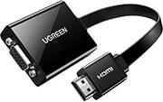 HDMI TO VGA CONVERTER W AUDIO MM103 BLACK 40248 UGREEN