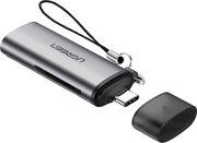 TYPE-C CARD READER CM184 SD + MICROSD GREY UGREEN