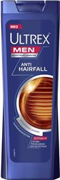 MEN ANTI HAIRFALL SHAMPOO ΑΝΤΙΠΥΤΙΡΙΔΙΚΟ ΣΑΜΠΟΥΑΝ ΓΙΑ ΑΝΔΡΕΣ ΚΑΤΑ ΤΗΣ ΤΡΙΧΟΠΤΩΣΗΣ ΓΙΑ ΑΔΥΝΑΜΑ ΜΑΛΛΙΑ ΠΟΥ ΣΠΑΝΕ 360ML ULTREX