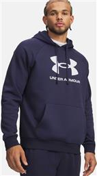 ΑΝΔΡΙΚΗ ΜΠΛΟΥΖΑ ΦΟΥΤΕΡ ΜΕ ΚΟΥΚΟΥΛΑ ''RIVAL FLEECE'' - 1379758 ΜΠΛΕ ΣΚΟΥΡΟ UNDER ARMOUR