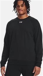 ΑΝΔΡΙΚΗ ΜΠΛΟΥΖΑ ΦΟΥΤΕΡ ''RIVAL FLEECE'' - 1379755 ΜΑΥΡΟ UNDER ARMOUR