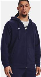 ΑΝΔΡΙΚΗ ΖΑΚΕΤΑ ΦΟΥΤΕΡ ΜΕ ΚΟΥΚΟΥΛΑ ''RIVAL FLEECE'' - 1379767 ΜΠΛΕ ΣΚΟΥΡΟ UNDER ARMOUR