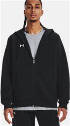 ΑΝΔΡΙΚΗ ΖΑΚΕΤΑ ΦΟΥΤΕΡ ΜΕ ΚΟΥΚΟΥΛΑ ''RIVAL FLEECE'' - 1379767 ΜΑΥΡΟ UNDER ARMOUR