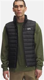 ΑΝΔΡΙΚΟ ΑΜΑΝΙΚΟ ΜΠΟΥΦΑΝ ΑΔΙΑΒΡΟΧΟ ΜΕ ΚΑΠΙΤΟΝΕ ΣΧΕΔΙΟ ''SPORTSWEAR INSULATE'' - 6006364 ΜΑΥΡΟ UNDER ARMOUR