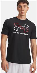 ΑΝΔΡΙΚΟ T-SHIRT ''FOUNDATION'' - 1382915 ΜΑΥΡΟ UNDER ARMOUR