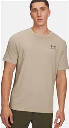 ΑΝΔΡΙΚΟ T-SHIRT ''LEFT CHEST LOGO'' - 1326799 ΜΠΕΖ UNDER ARMOUR