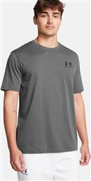 ΑΝΔΡΙΚΟ T-SHIRT ''LEFT CHEST LOGO'' - 1326799 ΓΚΡΙ ΣΚΟΥΡΟ UNDER ARMOUR