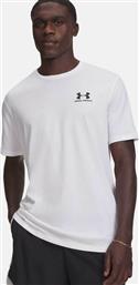 ΑΝΔΡΙΚΟ T-SHIRT ''LEFT CHEST LOGO'' - 1326799 ΛΕΥΚΟ UNDER ARMOUR