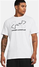 ΑΝΔΡΙΚΟ T-SHIRT ΜΕ LOGO PRINT ''GL FOUNDATION UPDATE SS'' - 1382915 ΛΕΥΚΟ UNDER ARMOUR