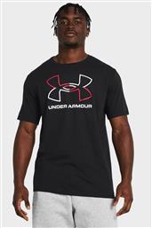 ΑΝΔΡΙΚΟ T-SHIRT ΜΕ LOGO PRINT ''GL FOUNDATION UPDATE SS'' - 1382915 ΜΑΥΡΟ UNDER ARMOUR