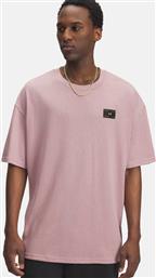 ΑΝΔΡΙΚΟ T-SHIRT ''WOVEN LABEL HEAVYWEIGHT'' - 6005668 ΡΟΖ UNDER ARMOUR