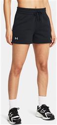 ΑΘΛΗΤΙΚΟ ΣΟΡΤΣ RIVAL FLEECE SHORT 1382723-001 ΜΑΥΡΟ LOOSE FIT UNDER ARMOUR