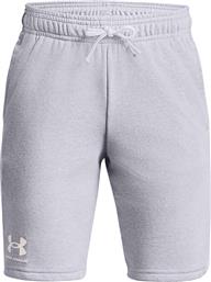 ΑΘΛΗΤΙΚΟ ΣΟΡΤΣ UA RIVAL TERRY SHORT 1377255 ΓΚΡΙ REGULAR FIT UNDER ARMOUR από το MODIVO