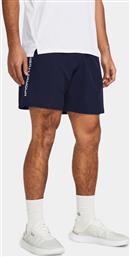 ΑΘΛΗΤΙΚΟ ΣΟΡΤΣ UA WOVEN WDMK SHORTS 1383356-410 ΣΚΟΥΡΟ ΜΠΛΕ LOOSE FIT UNDER ARMOUR