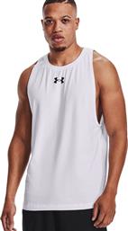 BASELINE COTTON TANK 1361901-100 ΛΕΥΚΟ UNDER ARMOUR