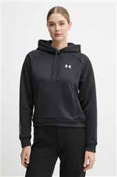 ΜΠΛΟΥΖΑ ARMOUR FLEECE PRO ΧΡΩΜΑ: ΜΑΥΡΟ, ΜΕ ΚΟΥΚΟΥΛΑ, 1386504 UNDER ARMOUR