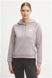 ΜΠΛΟΥΖΑ ARMOUR FLEECE PRO ΧΡΩΜΑ: ΜΟΒ, ΜΕ ΚΟΥΚΟΥΛΑ, 1386504 UNDER ARMOUR