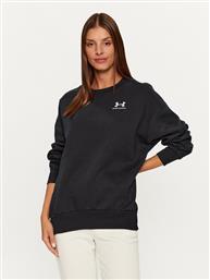 ΜΠΛΟΥΖΑ ESSENTIAL FLC OS CREW 1379475 ΜΑΥΡΟ LOOSE FIT UNDER ARMOUR