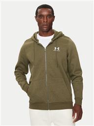 ΜΠΛΟΥΖΑ ESSENTIAL FLEECE 1373881 ΠΡΑΣΙΝΟ REGULAR FIT UNDER ARMOUR