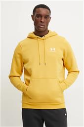 ΜΠΛΟΥΖΑ ESSENTIAL FLEECE ΧΡΩΜΑ: ΚΑΦΕ, ΜΕ ΚΟΥΚΟΥΛΑ, 1373880 UNDER ARMOUR