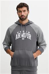 ΜΠΛΟΥΖΑ RIVAL ΧΡΩΜΑ: ΓΚΡΙ, ΜΕ ΚΟΥΚΟΥΛΑ, 6003958 UNDER ARMOUR