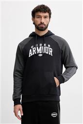 ΜΠΛΟΥΖΑ RIVAL ΧΡΩΜΑ: ΜΑΥΡΟ, ΜΕ ΚΟΥΚΟΥΛΑ, 6003958 UNDER ARMOUR