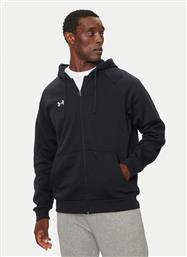 ΜΠΛΟΥΖΑ UA RIVAL FLEECE 1379767 ΜΑΥΡΟ LOOSE FIT UNDER ARMOUR