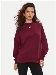 ΜΠΛΟΥΖΑ UA RIVAL FLEECE 1386463 ΜΠΟΡΝΤΟ OVERSIZE UNDER ARMOUR