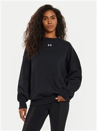 ΜΠΛΟΥΖΑ UA RIVAL FLEECE 1386463 ΜΑΥΡΟ OVERSIZE UNDER ARMOUR