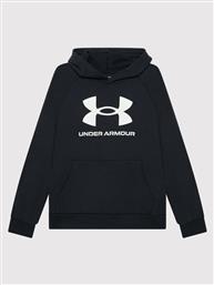 ΜΠΛΟΥΖΑ UA RIVAL FLEECE BIG LOGO 1357585 ΜΑΥΡΟ LOOSE FIT UNDER ARMOUR