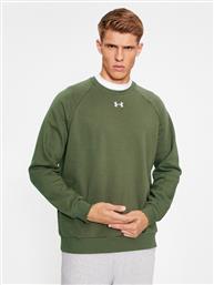 ΜΠΛΟΥΖΑ UA RIVAL FLEECE CREW 1379755 ΧΑΚΙ LOOSE FIT UNDER ARMOUR