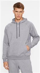 ΜΠΛΟΥΖΑ UA RIVAL FLEECE HOODIE 1379757 ΓΚΡΙ LOOSE FIT UNDER ARMOUR