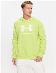 ΜΠΛΟΥΖΑ UA RIVAL FLEECE LOGO HD 1379758 ΚΙΤΡΙΝΟ LOOSE FIT UNDER ARMOUR