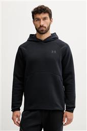 ΜΠΛΟΥΖΑ UNSTOPPABLE FLEECE ΧΡΩΜΑ: ΜΠΕΖ, ΜΕ ΚΟΥΚΟΥΛΑ, 1389350 UNDER ARMOUR