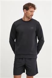 ΜΠΛΟΥΖΑ UNSTOPPABLE FLEECE CREW ΧΡΩΜΑ: ΜΑΥΡΟ, 1389351 UNDER ARMOUR