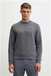 ΜΠΛΟΥΖΑ UNSTOPPABLE FLEECE CREW ΧΡΩΜΑ: ΜΑΥΡΟ, 1389351 UNDER ARMOUR