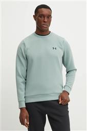 ΜΠΛΟΥΖΑ UNSTOPPABLE FLEECE CREW ΧΡΩΜΑ: ΠΡΑΣΙΝΟ, 1389351 UNDER ARMOUR