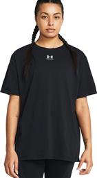 CAMPUS OVERSIZE SS 1387193-001 ΜΑΥΡΟ UNDER ARMOUR