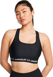 CROSSBACK MID BRA 1361034-006 ΜΑΥΡΟ UNDER ARMOUR