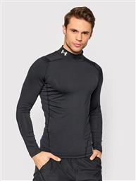 ΦΑΝΕΛΑΚΙ ΤΕΧΝΙΚΟ HEATGEAR MOCK 1369606 ΜΑΥΡΟ SKINNY FIT UNDER ARMOUR