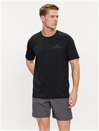 ΦΑΝΕΛΑΚΙ ΤΕΧΝΙΚΟ UA RUSH ENERGY SS 1383973-001 ΜΑΥΡΟ LOOSE FIT UNDER ARMOUR