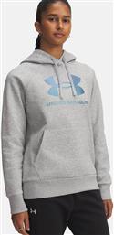ΓΥΝΑΙΚΕΙΑ ΜΠΛΟΥΖΑ ΦΟΥΤΕΡ ΜΕ ΚΟΥΚΟΥΛΑ ''RIVAL FLEECE SHIMMER'' - 6003710 ΓΚΡΙ UNDER ARMOUR