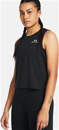 ΓΥΝΑΙΚΕΙΟ ΑΜΑΝΙΚΟ ΤΟΠ CROPPED ''VANISH ENERGY'' - 1383654 ΜΑΥΡΟ UNDER ARMOUR